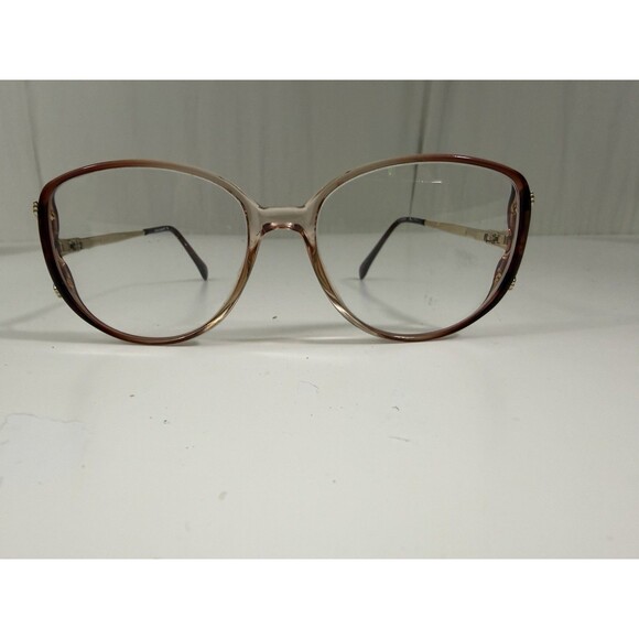 Gloria Vanderbilt 746 Zyloware Eyeglasses Frames Only Womens Gold Pink Oversized main image 7